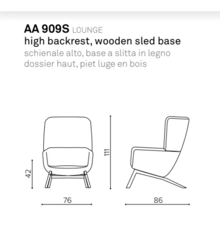 Sillón Arca AA 909S Lounge - True