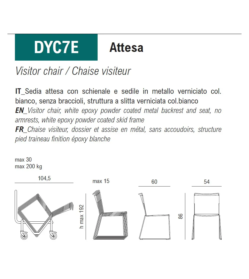 Viganò Office - Daisy Metal Stuhl