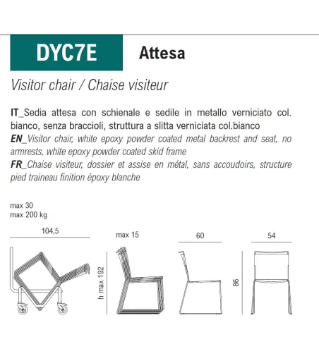 Viganò Office - Daisy Metal Stuhl