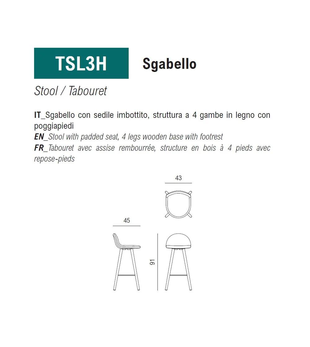 Viganò Office - Ted Stool