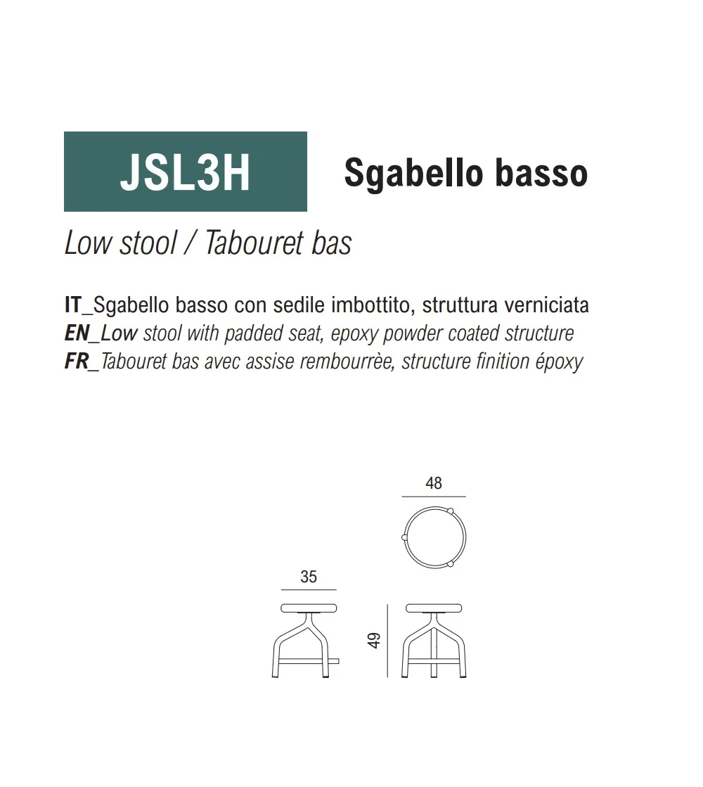 Taburete Joe - Viganò Office