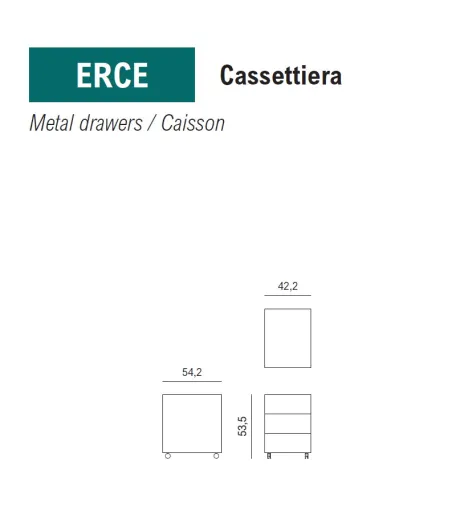 Cajonera Ermes - Viganò Office
