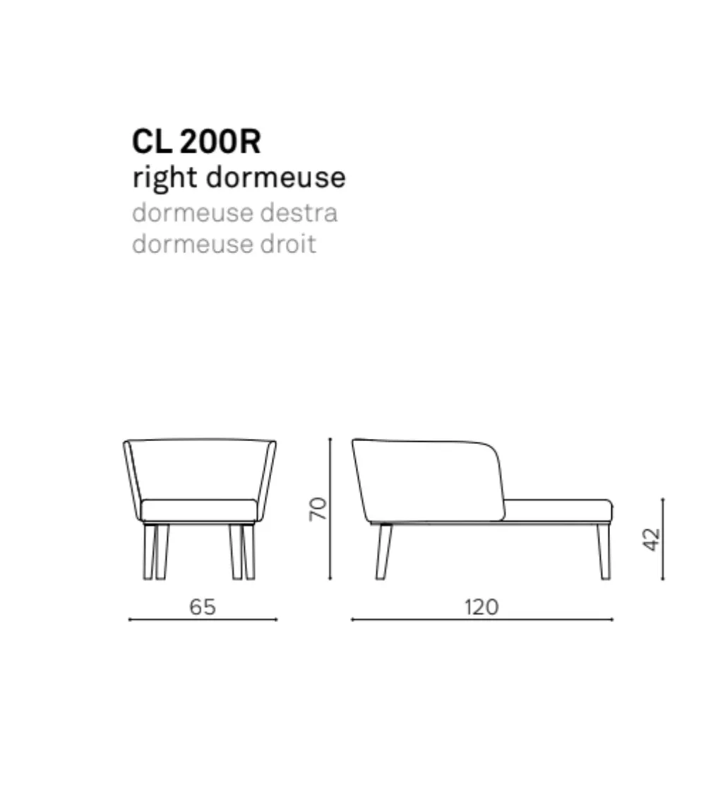 Dormeuse CL 200R Clara - True