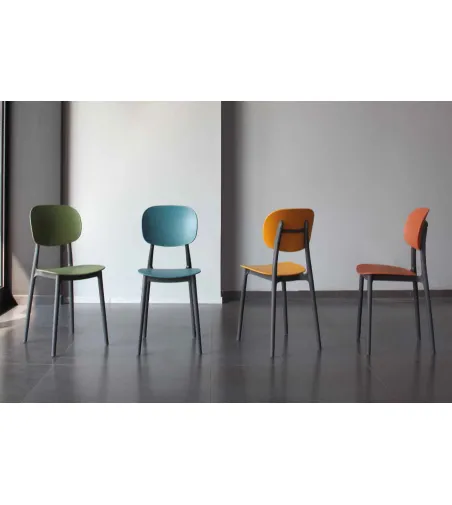 Ensemble De 4 Chaises Fly Color - La Seggiola