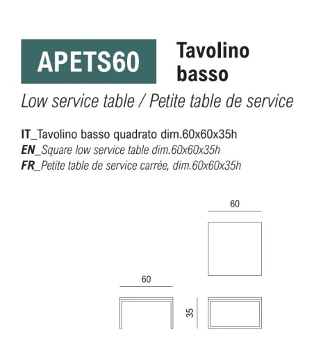 Mesita Apollo - Viganò Office