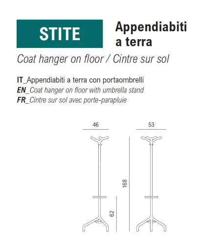 Appendiabiti Stilo - Viganò Office