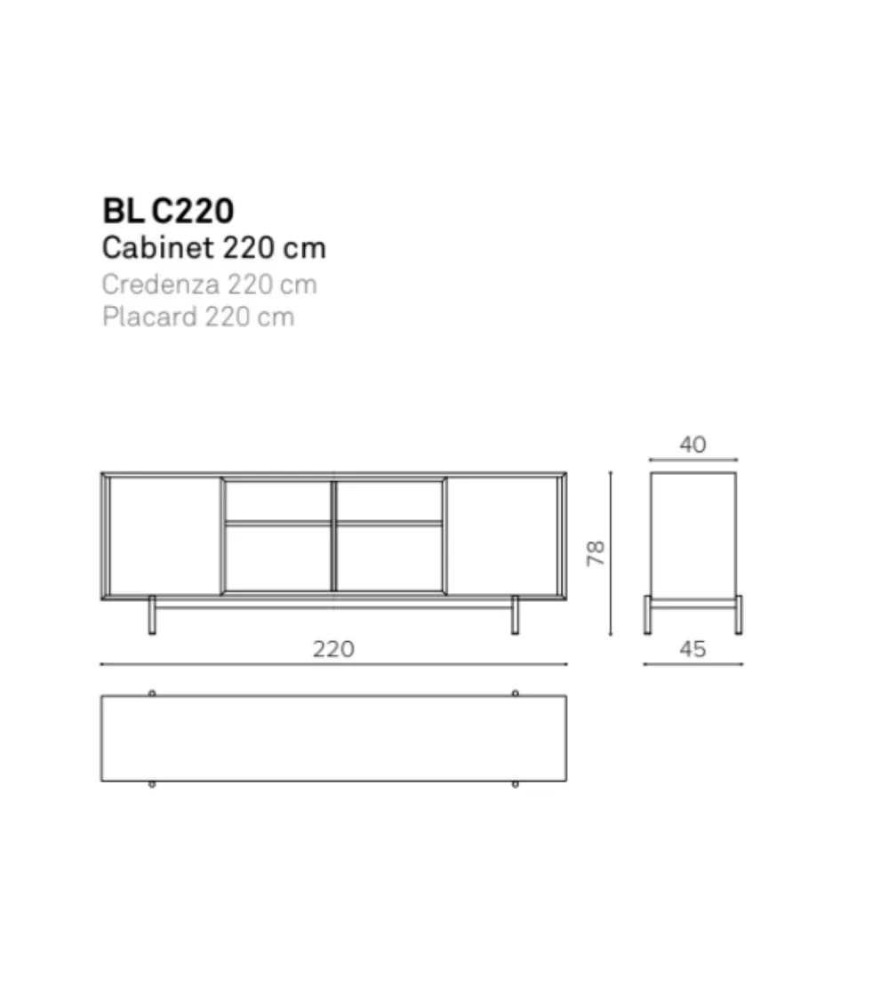 Aparador Blade BL C220 - True