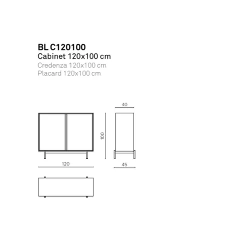 Sideboard BL C120100 - True