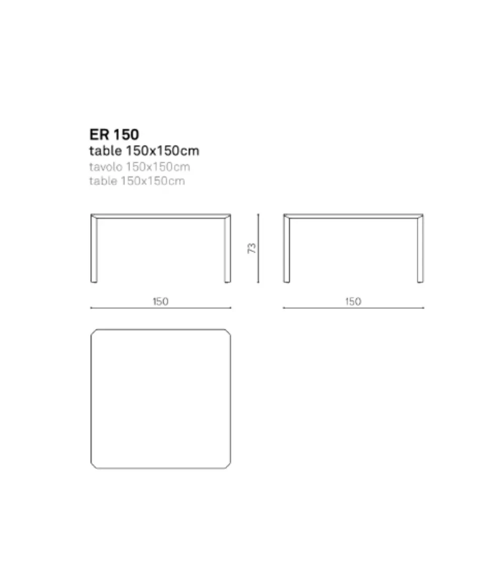 Ermete ER 150 Table - True