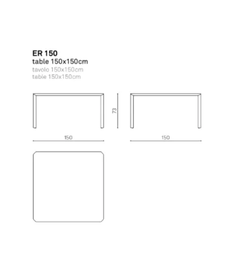 Ermete ER 150 Tisch - True