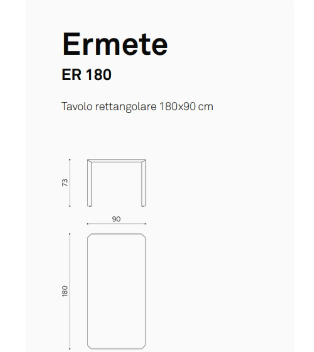 Tavolo Ermete ER 180 - True