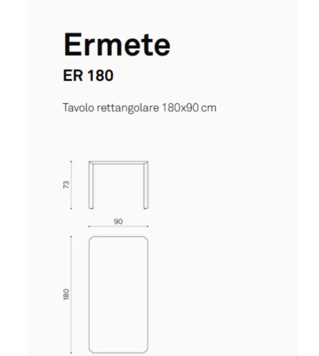 Tavolo Ermete ER 180 - True