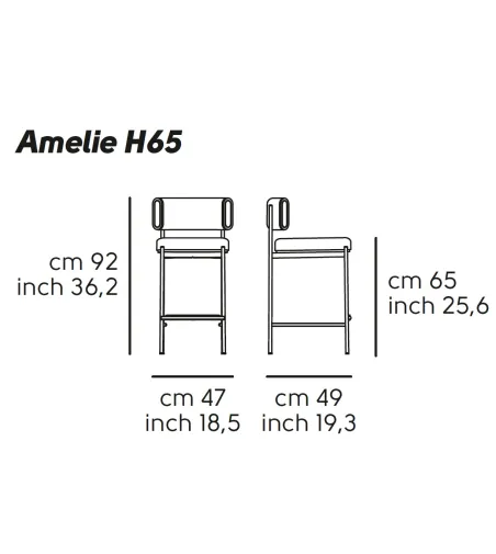 Sgabello Amelie - Midj