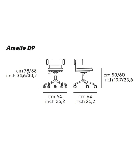 Chaise de Bureau Amelie - Midj