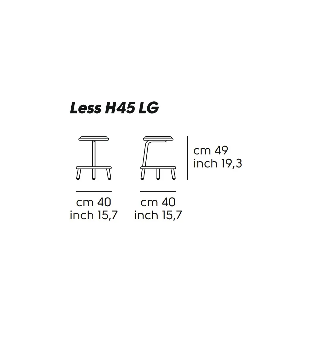 Tabouret Less M LG - Midj