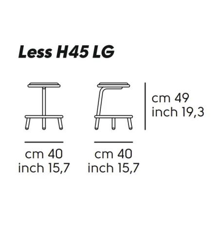 Tabouret Less M LG - Midj