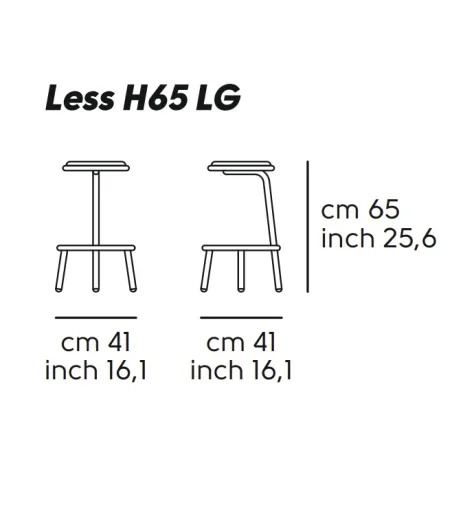 Taburete Less M LG - Midj