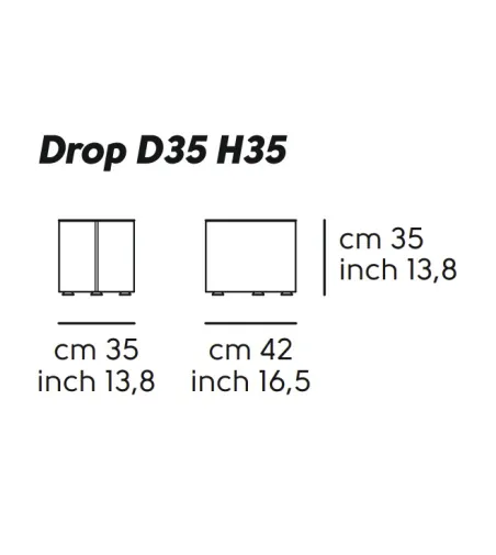 Midj - Drop Furnierter Couchtisch