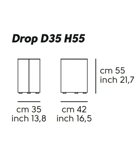 Mesita Metálica Drop - Midj