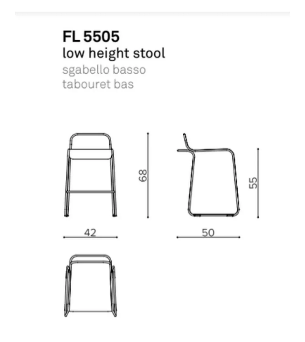 Tabouret Bas Flow FL 5505 - True