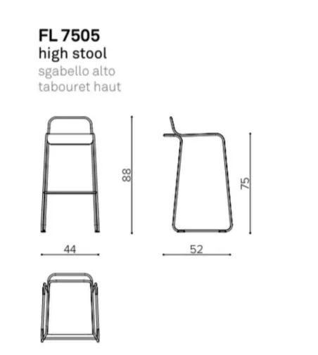 Flow FL 7505 Hochhocker - True