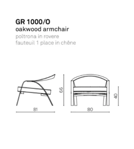 Fauteuil Grillo GR 1000/O - True