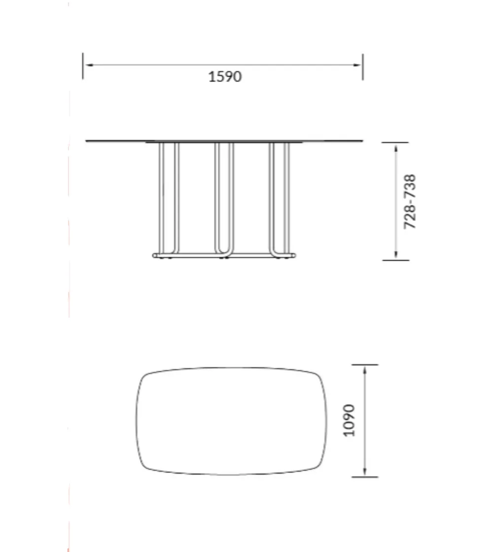 Table Ovale Scala - Alma Design