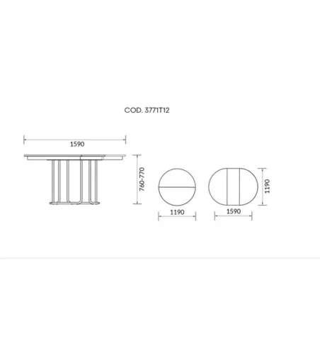 Alma Design - Ausziehbarer Scala Tisch