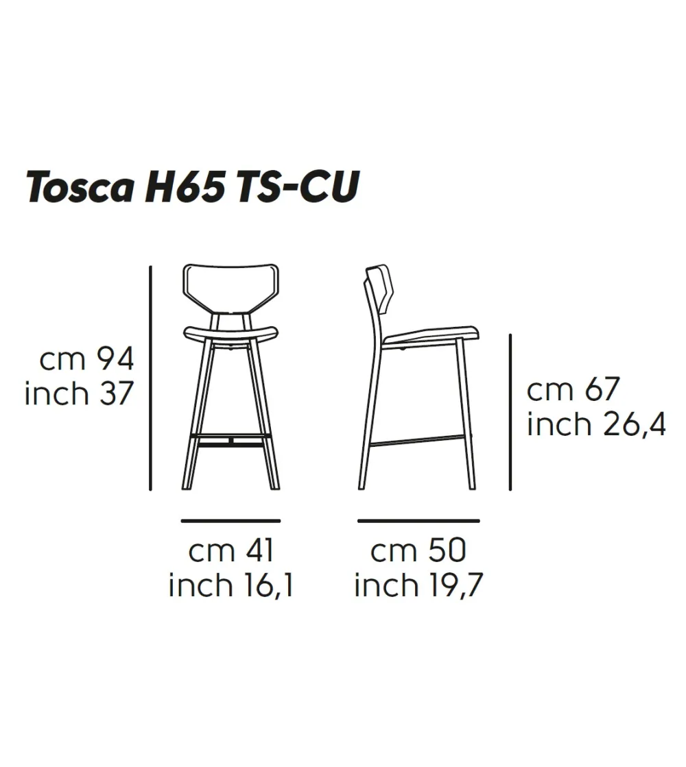 Tabouret Tosca CU - Midj