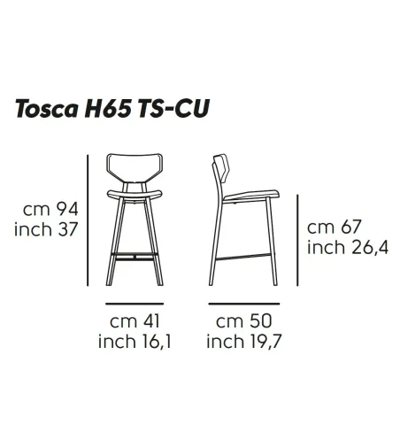 Tabouret Tosca TS - Midj