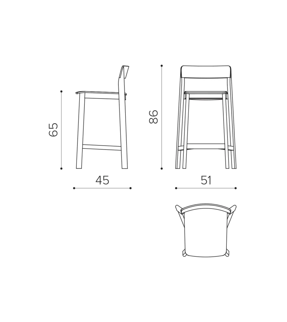 Taburete Lisa LI 6504 - True