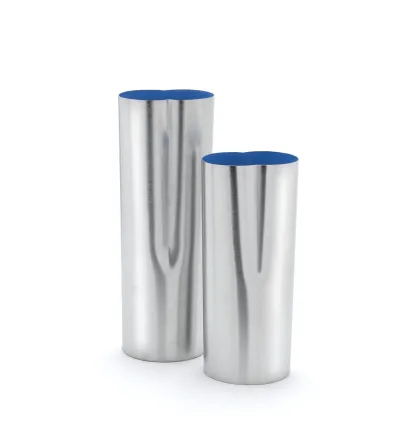 Set 2 Vasi Impronta Satinati Blu Atlantico - Mesa Design