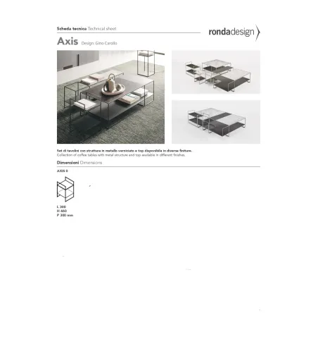 Ronda Design - Axis 0 Couchtisch