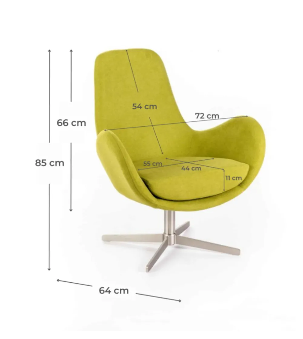Poltrona Girevole Olga RE/036/VE -...