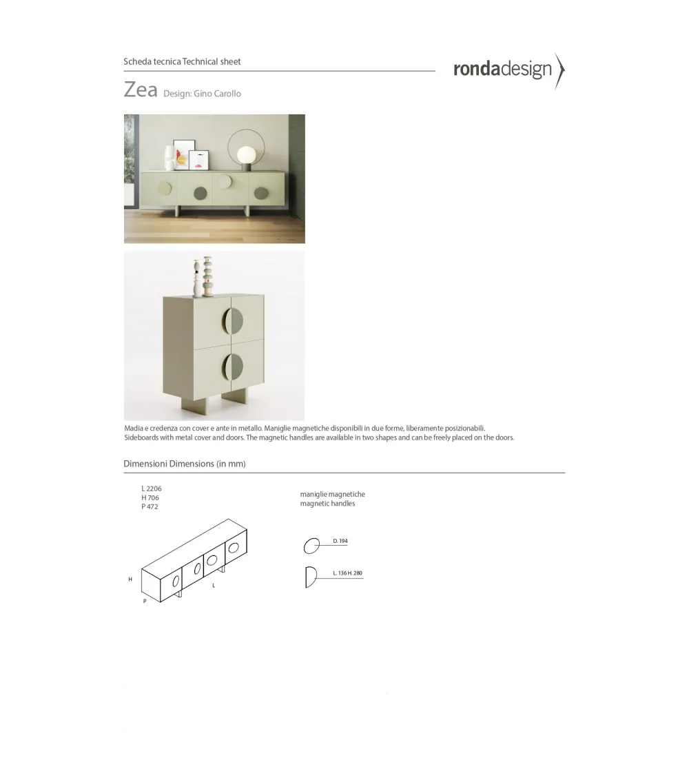 Buffet Zea - Ronda Design