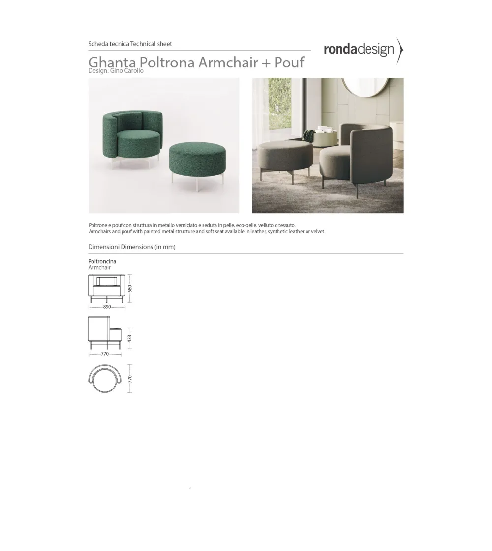 Fauteuil Ghanta - Ronda Design