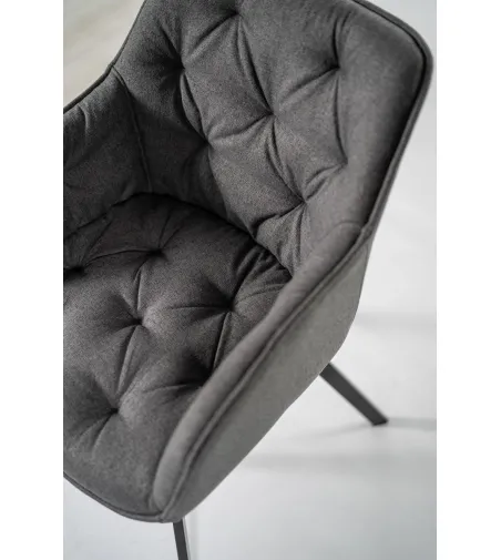Ensemble de 2 Chaises Elsa Gris Foncé - Stones