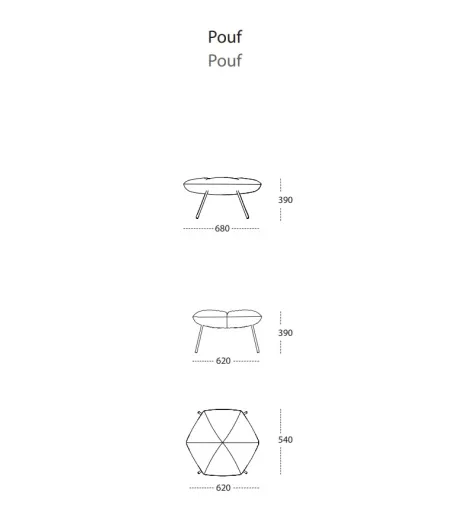 Pouff Mantra - Ronda Design