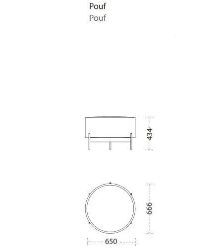 Pouf Halo - Ronda Design