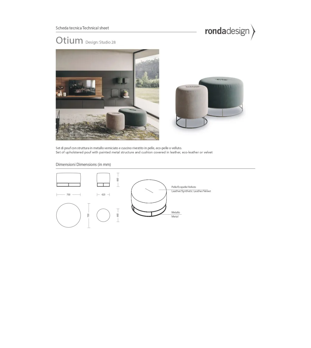 Pouff Otium - Ronda Design
