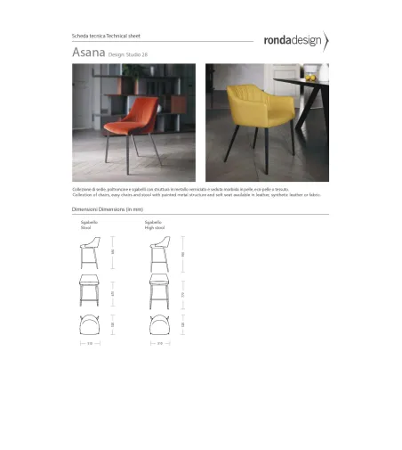 Tabouret  Asana - Ronda Design