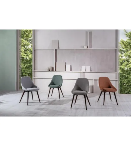 Ensemble de 4 Chaises Astrid Couleur Rouille - Stones