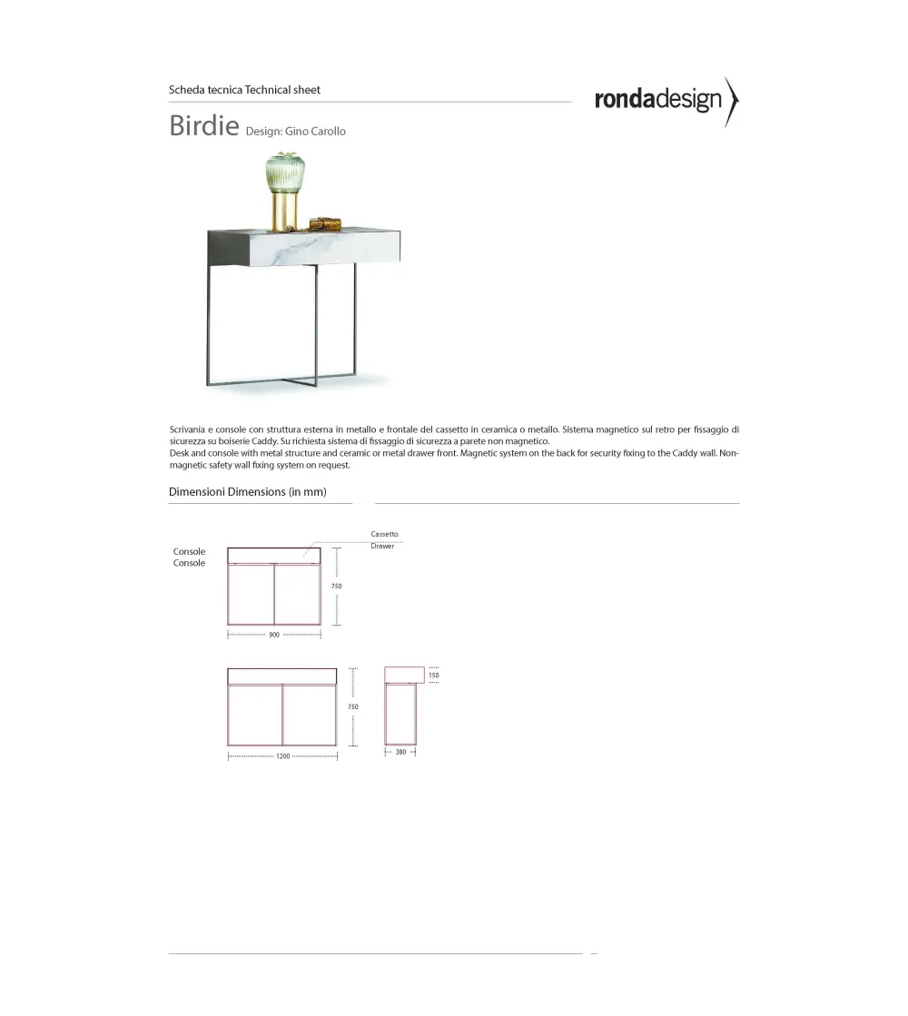 Ronda Design - Birdie Konsolentisch