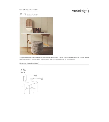 Ronda Design - Mira Schminktisch