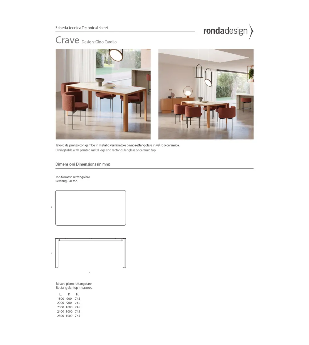 Tavolo Crave - Ronda Design