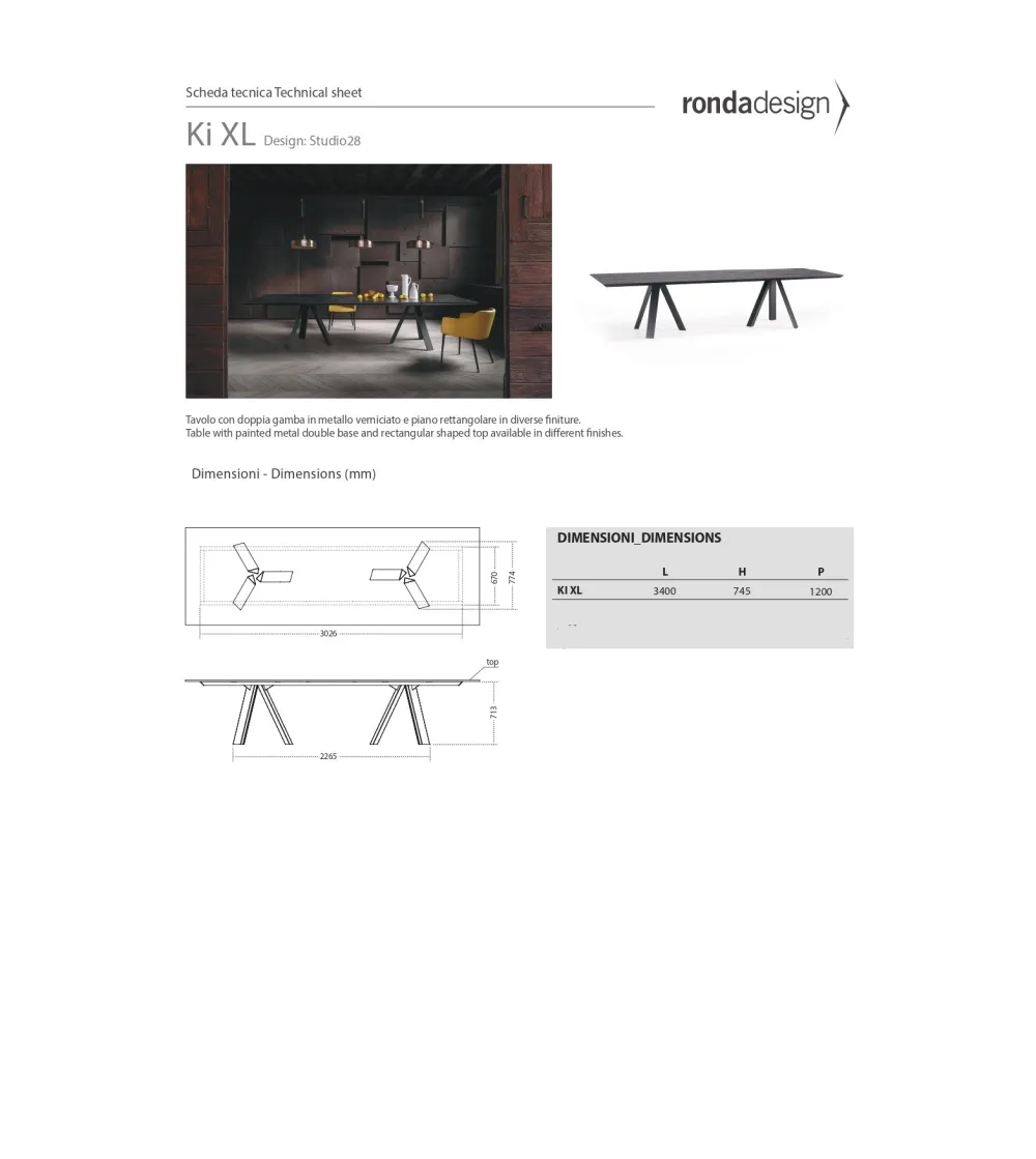 Ronda Design - Ki XL Tisch