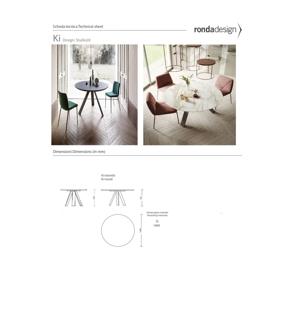 Table Ki Round - Ronda Design