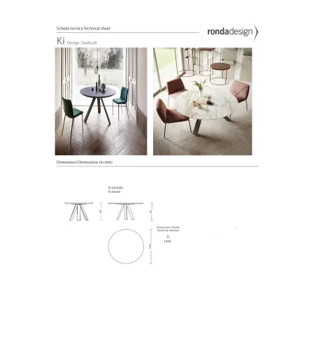 Table Ki Round - Ronda Design