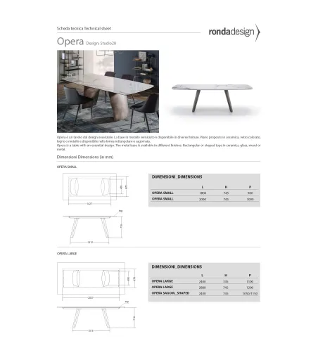 Ronda Design - Opera Tisch