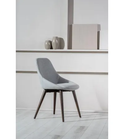 Ensemble de 4 Chaises Astrid Gris Clair - Stones 2